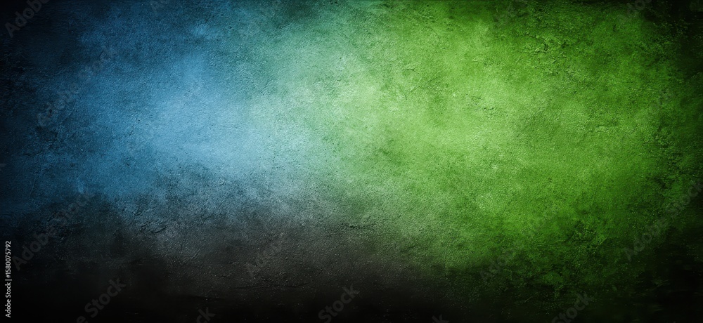 Obraz premium Textured gradient background in shades of blue and green