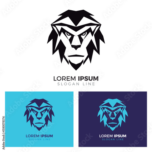 Baboon Logo Template Set.