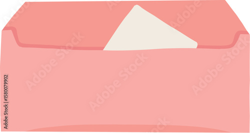 Mail envelopes design element. Post cards, envelopes, post stamps, craft paper letters and mail envelopes. Postage cards, cute envelopes vector illustration. Love messages with stickers and plants