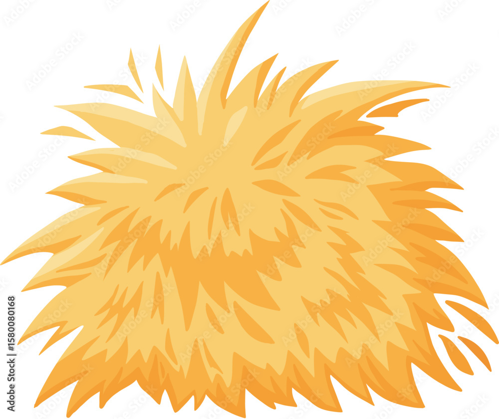 Dry farm haystack, bale, pile and heap stack, straw in rolls, fodder bundle, sack bag isolated agricultural. Rural haycock, countryside grass, wheat or rye haymow and farming vector illustration Dry farm haystack, bale, pile and heap stack, straw in rolls, fodder bundle, sack bag isolated agricultural. Rural haycock, countryside grass, wheat or rye haymow and farming vector illustration