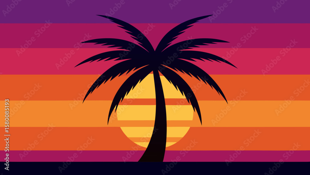Obraz premium palm trees on the beach