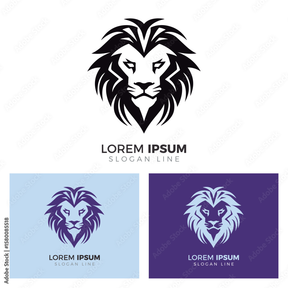 Obraz premium Vector Lion Logo Collection.
