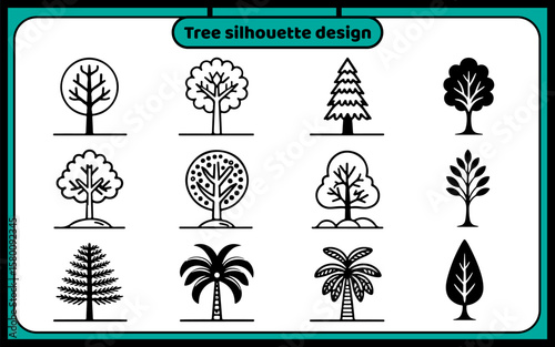 Tree icon design template