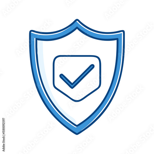 Classic Shield Design Featuring Checkmark Security Badge for Trust Verification Free Download Classic Shield Design Featuring Checkmark Security Badge for Trust Verification - GFXLoad