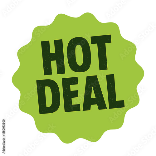 Vibrant promotional badge design vector