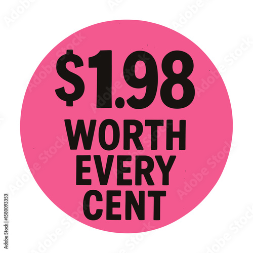 Bold price tag illustration vector
