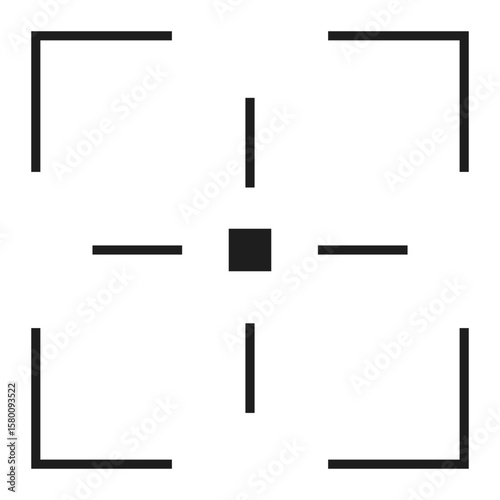 Crosshair vector icon. Aim illustration sign. Target symbol. optical sight web icon.