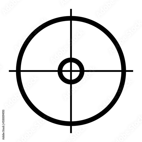 Crosshair vector icon. Aim illustration sign. Target symbol. optical sight web icon.