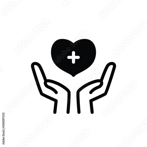 healthcare solid icon vector design good for web or mobile app