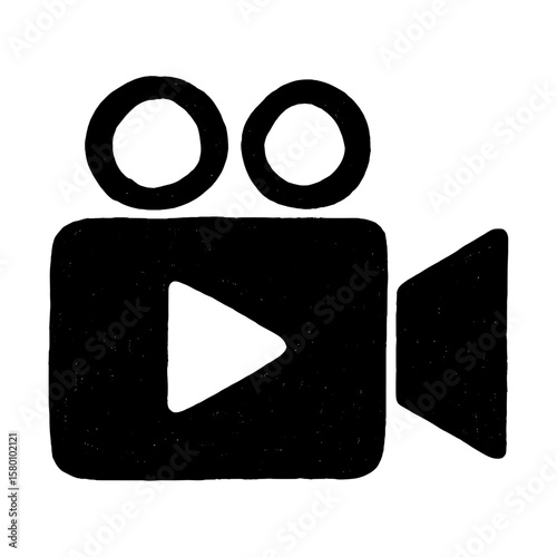 Retro camera icon illustration vector