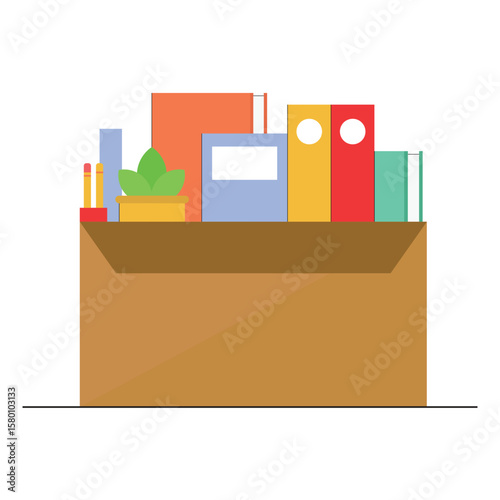 Illustration box packet or retired box unique design