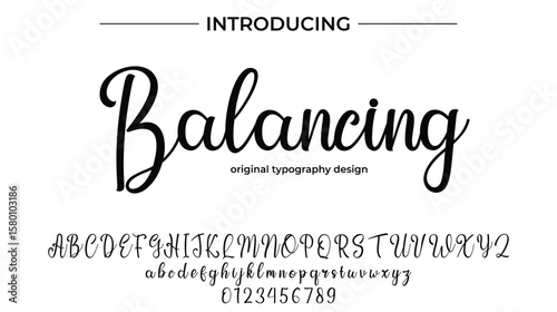 Balancing - Elegant Script Font for Smooth Handwritten Design and Creative Typography