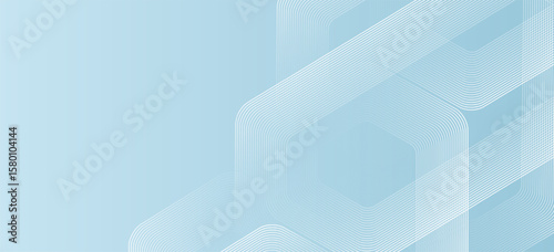 Modern medical or health care scientific abstract background with hexagons. Geometric stripe line art design for poster, brochure, cover, banner, header, website, presentation template