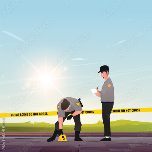 Police are investigating the crime scene footage