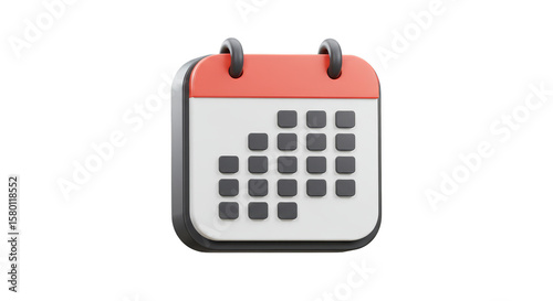 3D Calendar Appointment Agenda Reminder Transparent Background