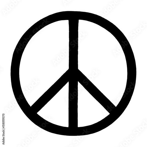 Symbolic peace sign illustration vector