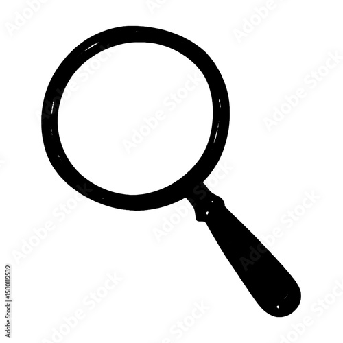 Magnifying glass search tool vector