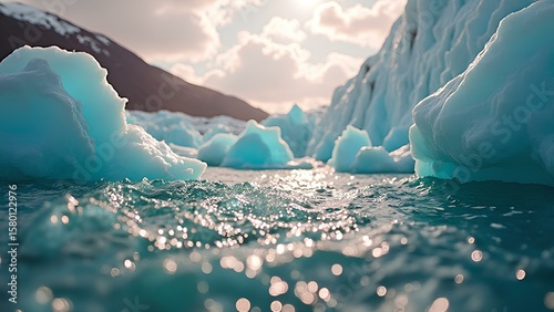 cold glacial sea