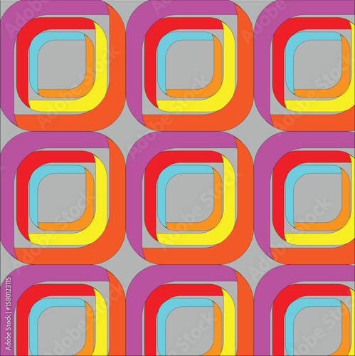 seamless pattern with colorful squares