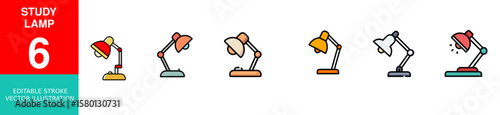 Study Lamp Vector Icon