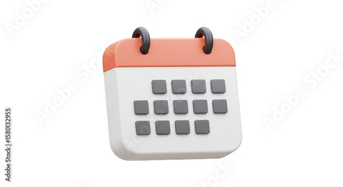 3d Calendar Render Detailed Date Schedule Event Illustration PNG