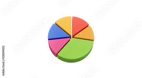 Free Download 3D Pie Chart Diagram Data Business Report Financial Analysis - GFXLoad