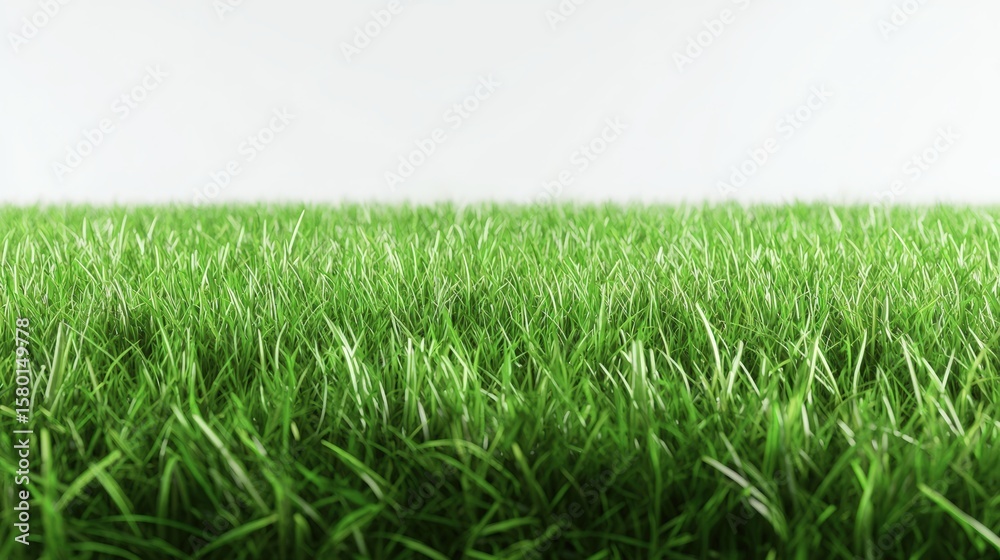 Obraz premium A grass field with a soft golden glow, creating a warm and inviting atmosphere for an ad