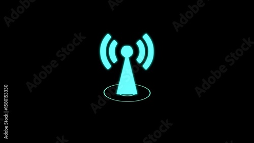 Wi-fi wireless internet network net connection icon logo wi-fi . technology wireless signal icon. wi-fi hotspot icon 