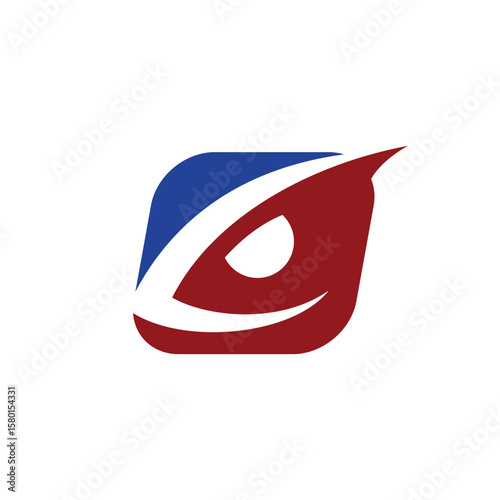 Letter O Logo with Eye Icon