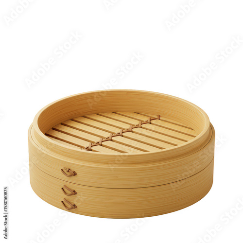 Bamboo Steamer Isolated Asian Cooking Food Equipment Transparent PNG