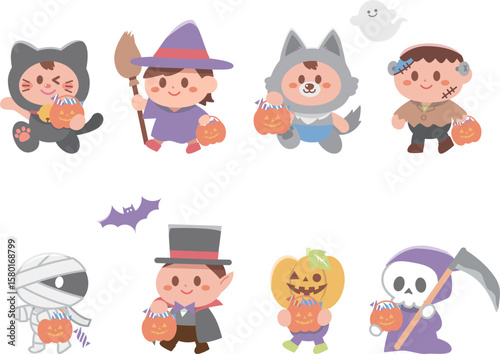 ハロウィンの仮装行列