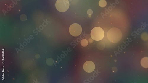 golden bokeh and colorful lights