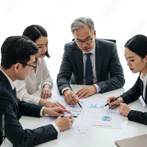 Business Team Corporate Office Meeting PNG with Transparent Background