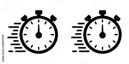 stopwatch icon vector for web and mobile app. Timer sign and symbol. Countdown icon. Period of time.Stopwatch icon set. for mobile. concept and web design on white background