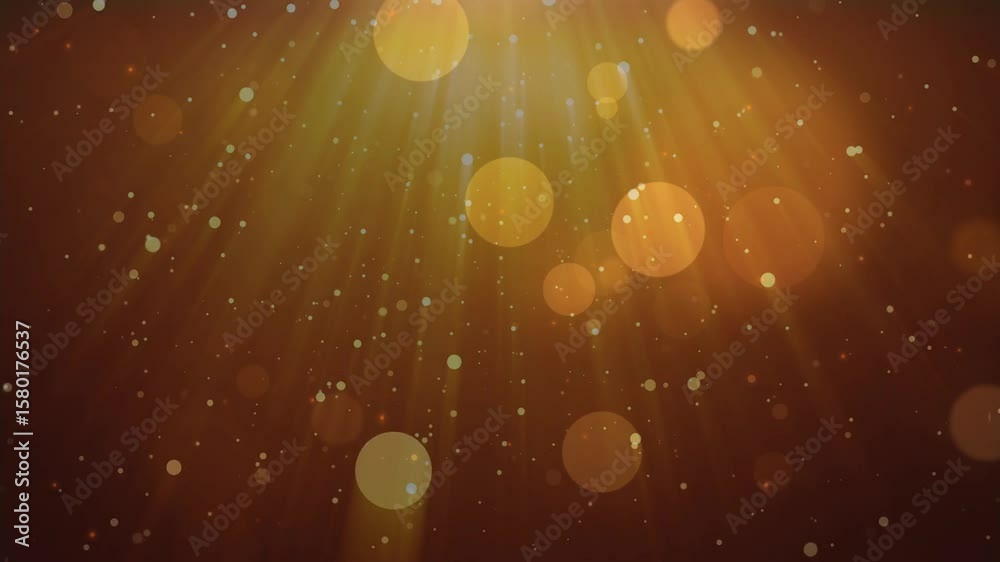 gold light and bokeh