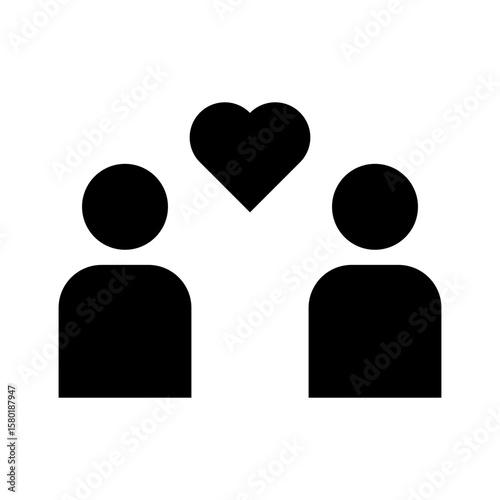 couple glyph icon
