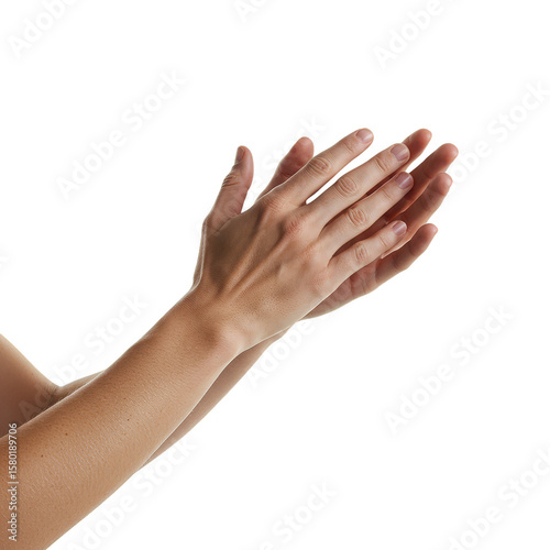Hands Clapping on Transparent Background Success Celebration Applause
