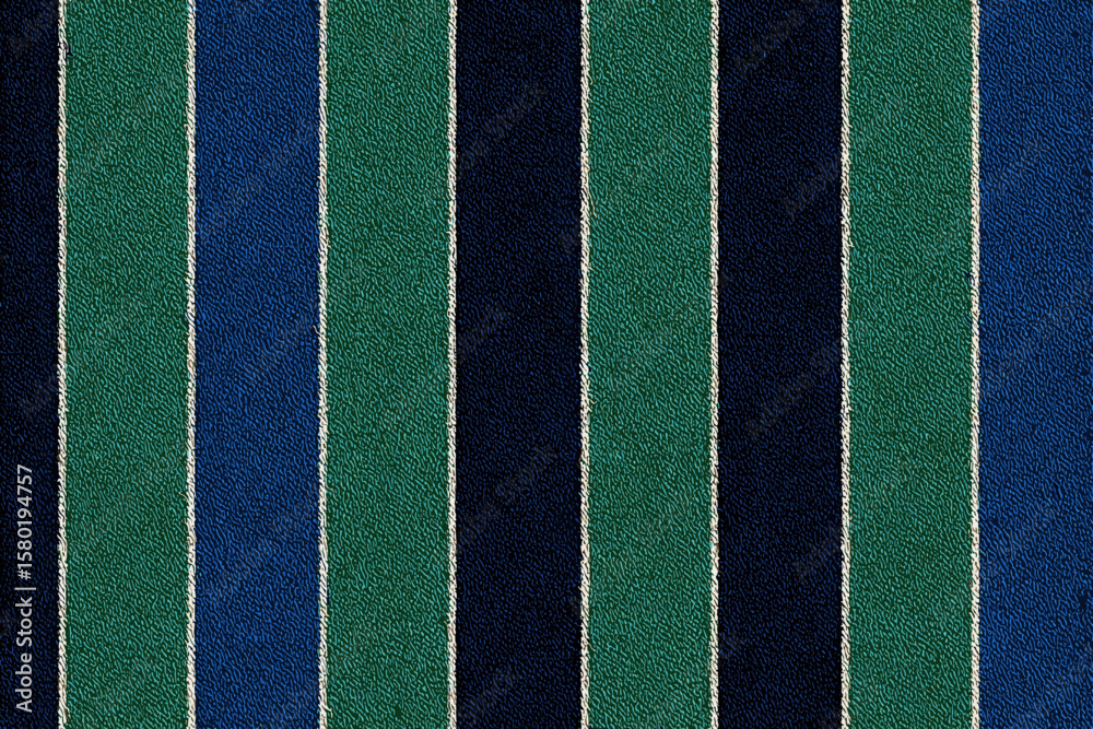 Fototapeta premium Seamless Pattern – Classic James-Style Stripes in Deep Indigo and Rich Lehigh Green with Crisp Edges and Subtle Fabric Texture for Timeless, Elegant Premium Textile Designs