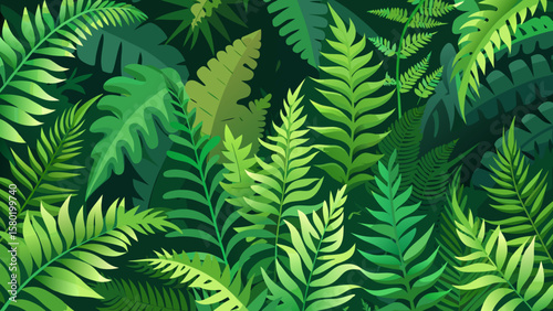 fern leaves background
