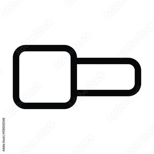 Outline toggle icon for switch controls and settings