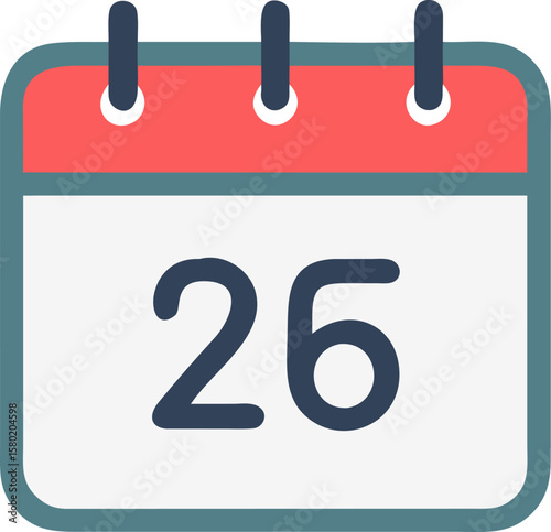 Calendar date icon for scheduled posts