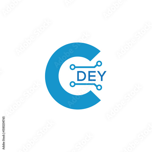 Classic Shield Logo with Stars and DEY Letters – Premium Badge or Security Brand Identity. DEY Letter Logo.
