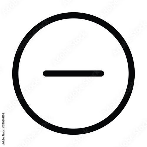 Free Download Outline minus icon to remove, deduct, or decrease - GFXLoad