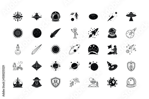 Space Illustration Set for Creative Digital Projects