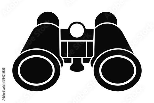 binoculars classic icon silhouette black nature