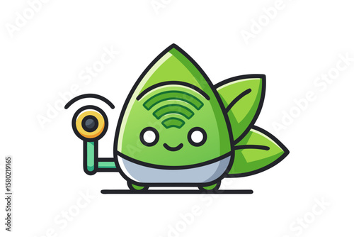 cartoon smart iron with eco wi fi