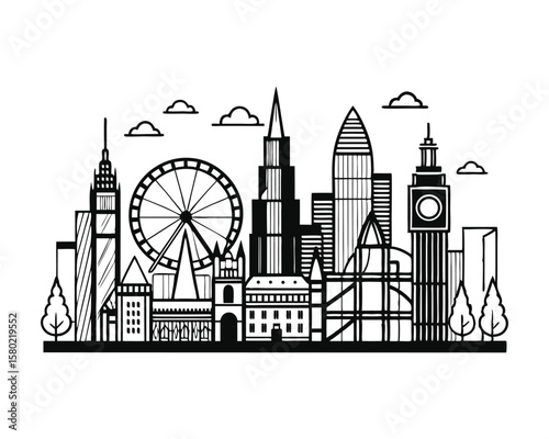 London Skyline SVG