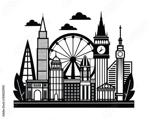 London Skyline SVG