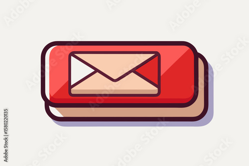 push notification envelope box icon,