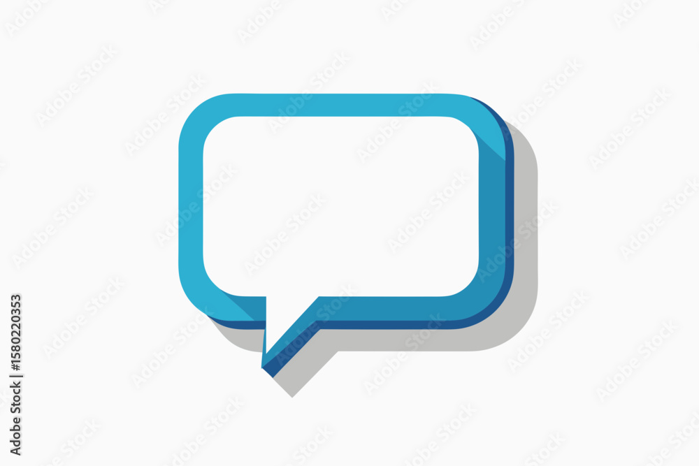 Naklejka premium cartoon speech bubble direct message icon